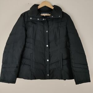 Kenneth Cole Reaction Black Down Puffer Collared XL Jacket